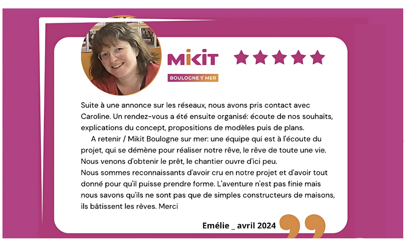 Les avis clients de Mikit Boulogne-sur-mer _Émélie en avril 2024