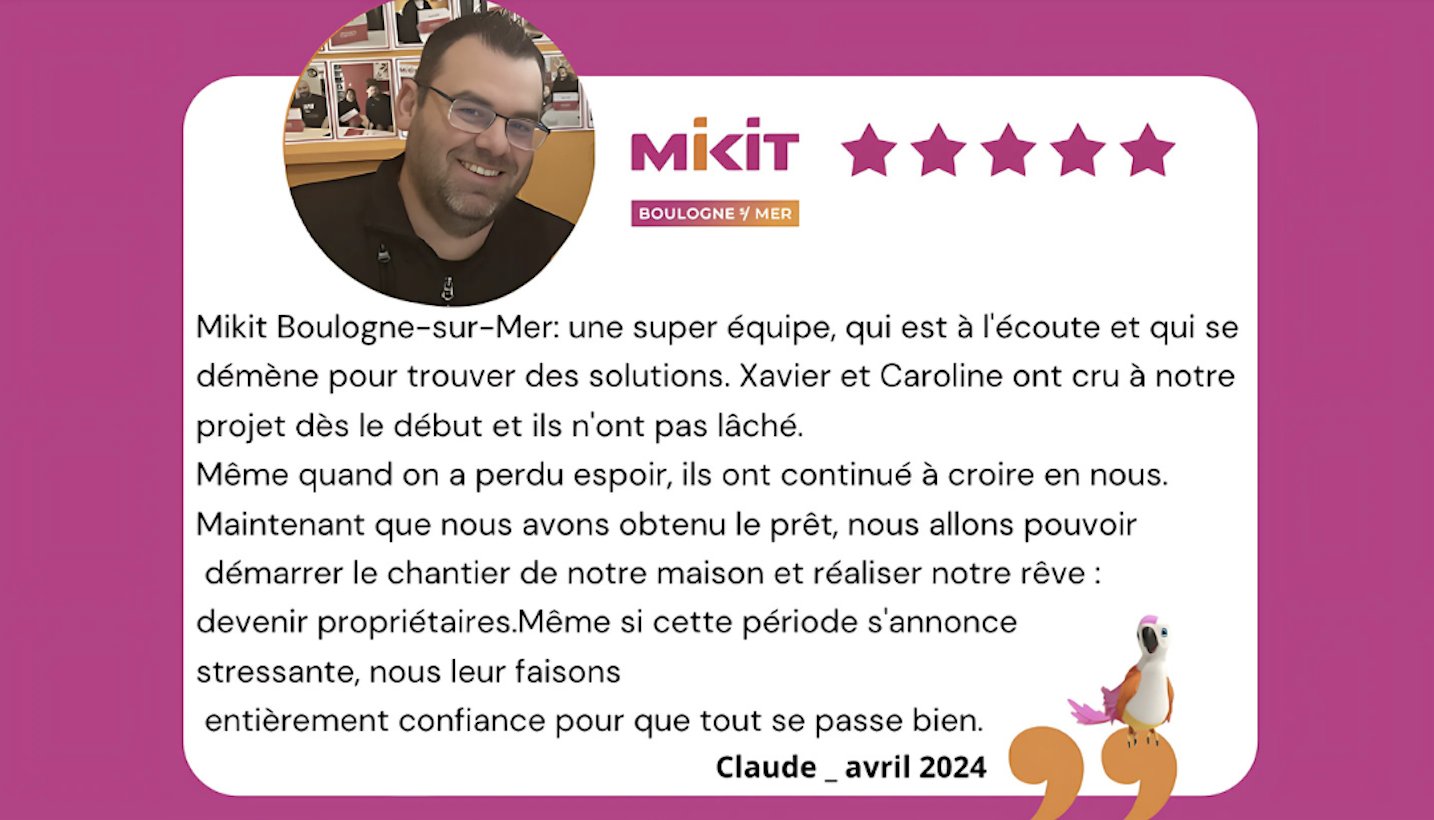 Les avis clients de Mikit Boulogne- sur -mer  - Claude en avril 2024